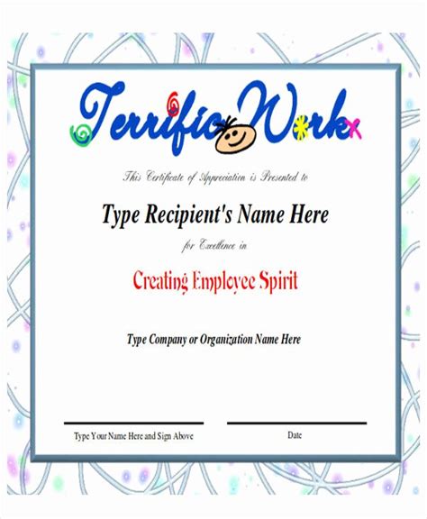 √ 20 Employee Recognition Cards Printable ™ | Dannybarrantes Template