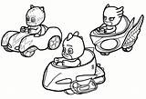 PJ Masks Cars Coloring Page Printable sketch template