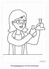 Girl Scientist Coloring Pages sketch template