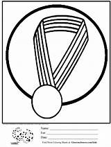 Olympic Medal Coloring Page Printable Pages sketch template