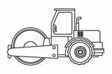 Steamroller Coloring Page Pages sketch template
