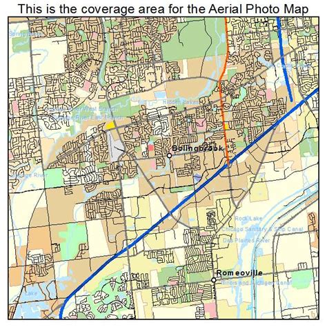 Aerial Photography Map of Bolingbrook, IL Illinois