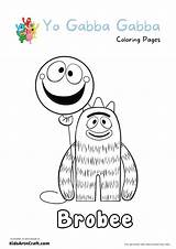 Yo Gabba Foofa Coloring Pages sketch template