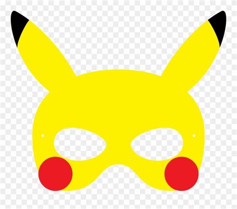 Download hd Resultado De Imagen Para Pokemon Printable Masks - Pikachu Mask Printable Clipart ...