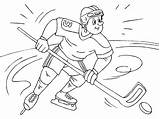 Hockey Player coloring Pages To Download And Print For Free sketch template