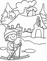 Skiing Coloring Pages At GetColoringscom  Free Printable Colorings sketch template