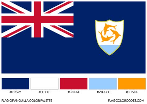 Anguilla flag color codes