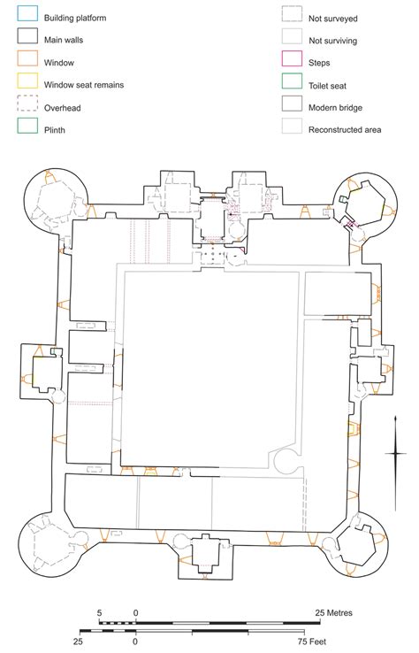 6: Bodiam Castle, upper floor plan. | Download Scientific Diagram