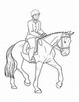 Dressage Horse Coloring Pages Sketch Page sketch template