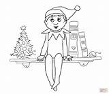 Christmas Coloring Pages Elf On The Shelf And Reindeer  Home sketch template