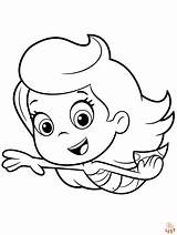 Bubble Guppies Molly Coloring Pages  Nation sketch template