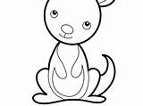 Baby Kangaroo Coloring Page At GetColoringscom  Free Printable sketch template