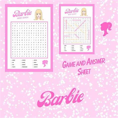 Barbie Word Search Printable - vrogue.co