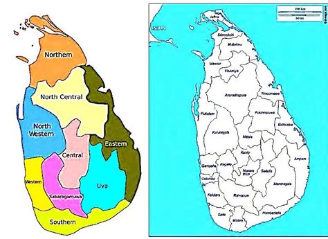 Provinces Of Sri Lanka Map