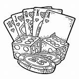 Playing Cards Coloring Pages  Nation sketch template
