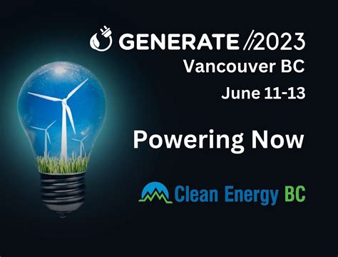 GENERATE 2023 - Clean Energy BC