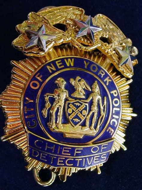 chief of dees | Police badge, Badge, Nypd