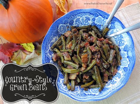 Country-Style Green Beans Recipe - The Kitchen Wife
