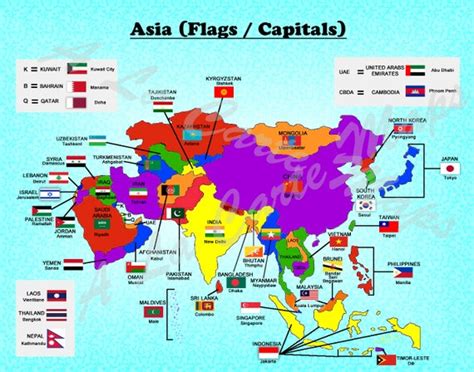Map Of Asia Countries