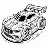 Turbo Sports Race Coloring Page For Kids Stock Illustration  sketch template