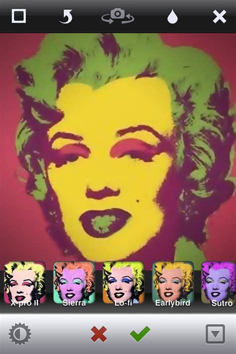 Marilyn monroe - Instagram The Andy Warhol Instagram