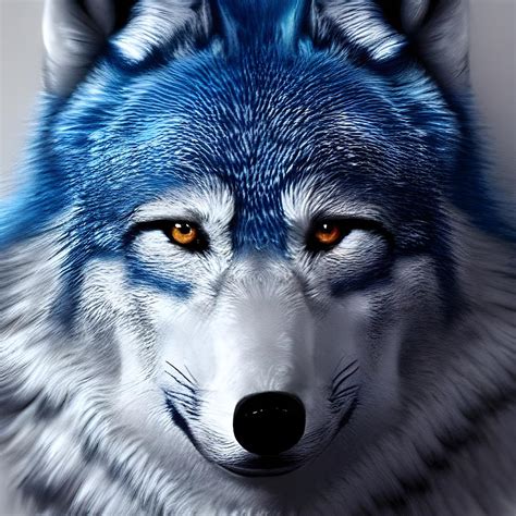 Blue Wolf Digital Art by The Ghost | Pixels