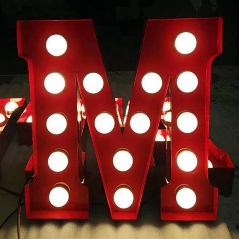 Cool Red Metal Letters with lights Direct From Factory - LITASIGN