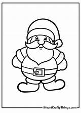 Christmas Santa Coloring Page sketch template