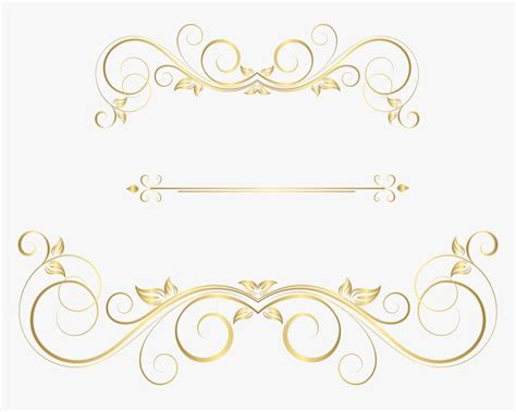 Decorative Line Gold Clipart Png, Transparent Png is free transparent png image. To explore more ...