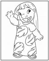 Lilo coloring Page & Stitch Character sketch template