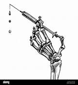 Skeleton Hand Drawings sketch template