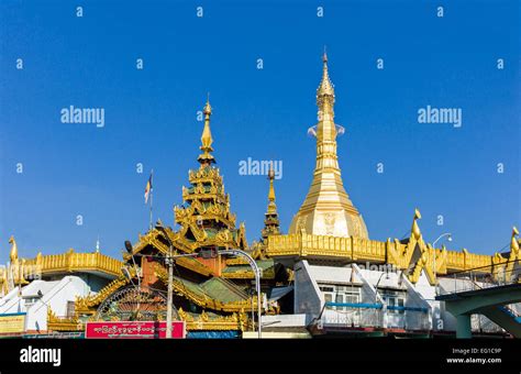 Myanmar, Yangon, a pagoda in the city center Stock Photo - Alamy