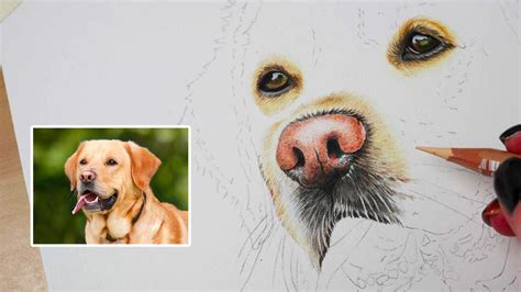 Part 2 Nose | How to Draw a Dog in Coloured Pencils Series - YouTube