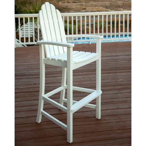 POLYWOOD® Adirondack Recycled Plastic Bar Height Chair - Walmart.com