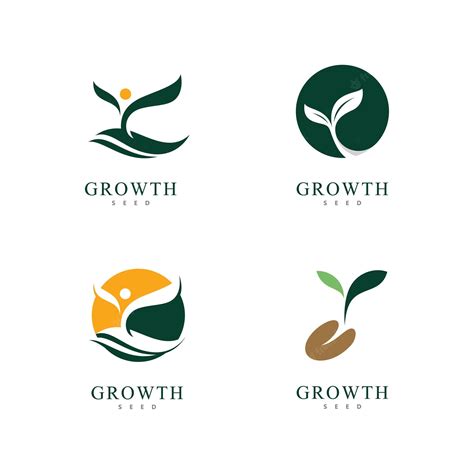 Premium Vector | Green seed logo icon vector illustration