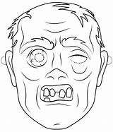 Máscara De Halloween 3 sketch template