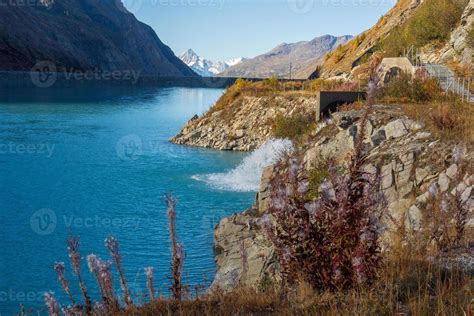 hiking in the swiss alps 12959831 Stock Photo at Vecteezy