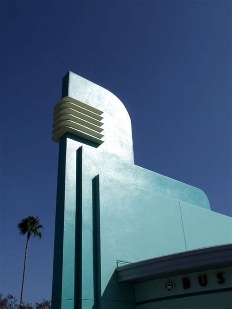 MGM Studios, streamline moderne with speed lines. By Shane Henderson. | Art deco architecture ...