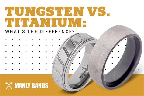 Tungsten vs. Titanium: What's the Difference? – Manly Bands