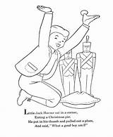 BlueBonkers  Nursery Rhymes Coloring Page Sheets Little Jack Horner sketch template