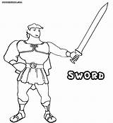 Swords Coloring Pages  Nation sketch template