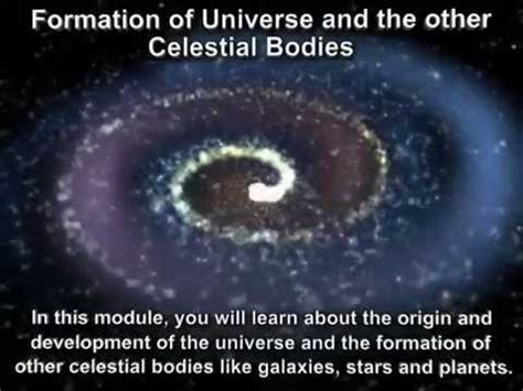 Formation of universe and celestial bodies - YouTube