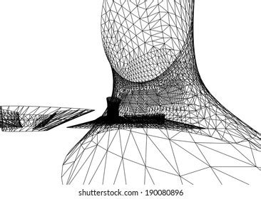 Wormhole Tunnel Mesh Objects Network Wireframe Stock Vector (Royalty Free) 2285789425 | Shutterstock