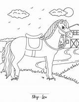 Horse Coloring Pages  Skip To My Lou sketch template