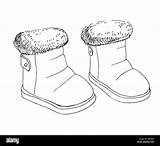 Winter Boots Coloring Page sketch template
