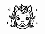 Magical Unicorn Emoji Coloring  Coloring Page sketch template