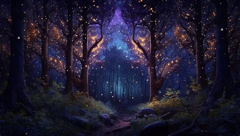 5 Night Forest Wallpaper Images, Enchanted Forest Desktop Wallpaper, Enchanted Night Forest ...