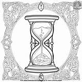 Enchanted Hourglass Coloring Pages sketch template