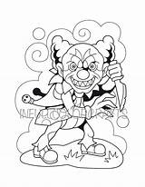 Clown Coloring Pages  Etsy sketch template