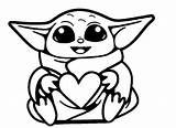 Grogu Coloring Pages sketch template